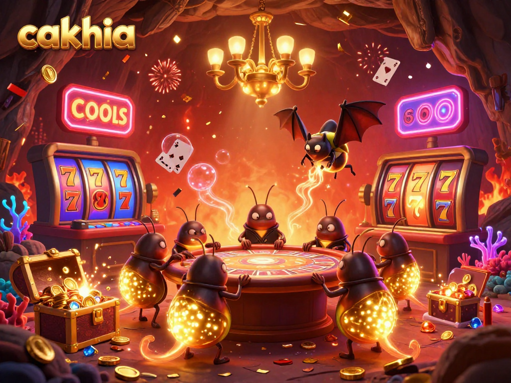 Cakhia illuminates rich casino gaming vibes with glowworms, treasures, and vibrant reels.