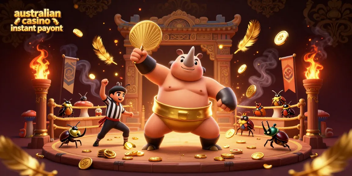 Experience thrilling action at an australian casino instant payout venue with 3D cartoon characters.