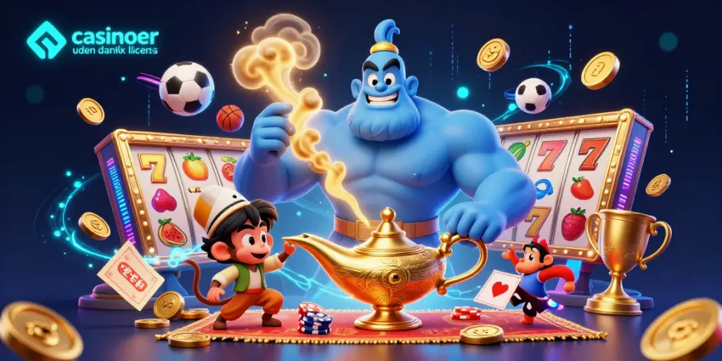 Experience the thrill of casinoer uden dansk licens with vibrant betting elements and magical characters.