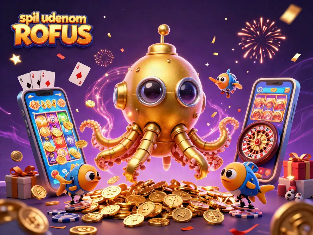 Experience exciting gameplay at spil uden om ROFUS with alluring casino elements and golden treasures.