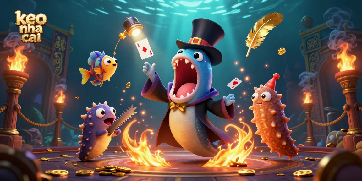 Experience thrilling bets with keo nha cai while a bioluminescent eel performs magic tricks underwater.